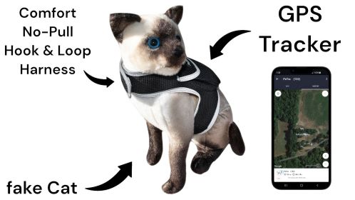 Pet Tracker GPS Tracking Collars for Dogs Waterproof Security Surveillance Size:S