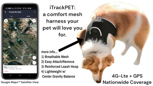 Realtime GPS Pet Tracker for Phone - Wireless Remote Pet Surveillance Size:XL