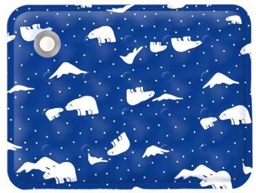 Pet Summer Cooling Pad, Ice Bear Shape, Suitable For Cats And Dogs, Washable And Portable Cooling Pad (Option: Bluebear40X50)