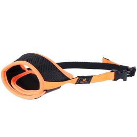 Mouth Cover To Prevent Eating Indiscriminately Large Labrador Dog (Option: Orange-XL)