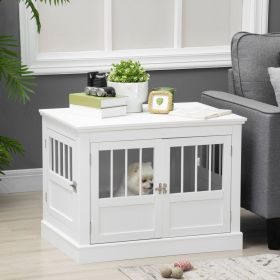 Dog Crate End Table (Option: White-930x620x120 mm)