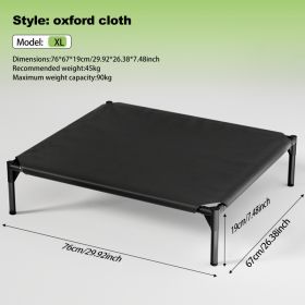 The Bi-material Pet Bed Is Of Your Choice,The Detachable Design Of The Oxford Cloth And Breathable Mesh Pet Bed Combines The Characteristics Of B (Option: NJB  XL)